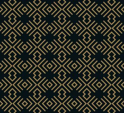 Abstract geometric pattern with lines. A seamless vector background. Blue bla Stock Illustration