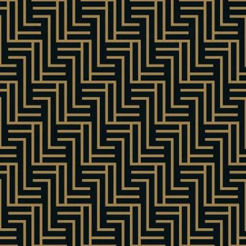 Abstract geometric pattern with lines. A seamless vector background. Blue bla Illustrazione stock