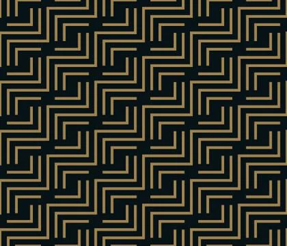 Abstract geometric pattern with lines. A seamless vector background. Blue bla Illustrazione stock