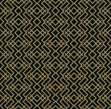 Abstract geometric pattern with lines. A seamless vector background. Blue bla Stock Illustration