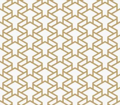 Abstract geometric pattern with lines. A seamless vector background. Graphic Stock Illustration