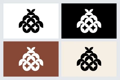 Abstract Geometric Pattern Logo Set Stockillustratie