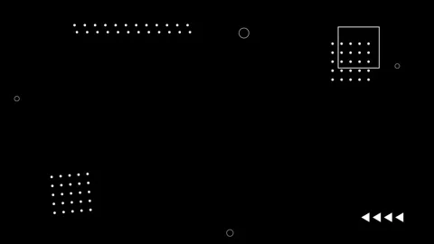 Abstract geometric pattern memphis design and animation. Stock Footage 266700610