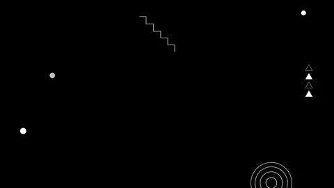 Abstract geometric pattern memphis design and animation Stock Footage 267277111