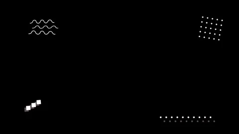 Abstract geometric pattern memphis design and animation Stock Footage 267277151