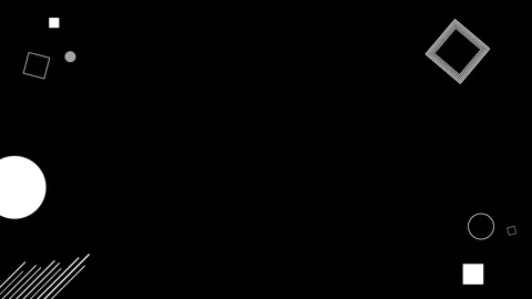 Abstract geometric pattern memphis design and animation Stock Footage 267277182