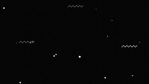 Abstract geometric pattern memphis design and animation Stock Footage 267277221