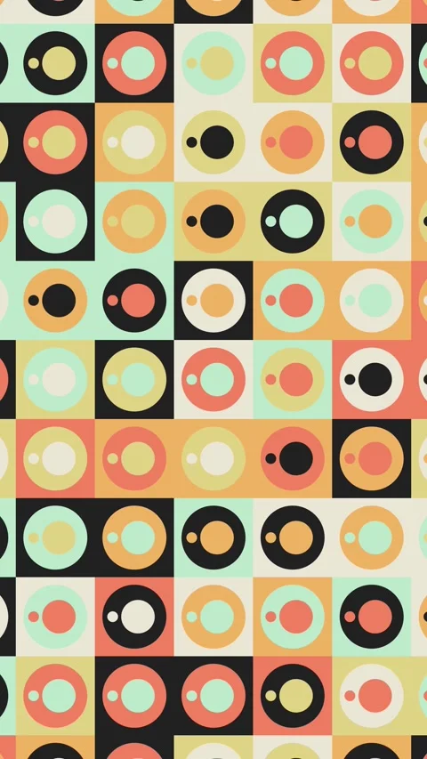 Abstract Geometric Pattern Motion With Animated Shapes Seamless Background Video Stock Footage 332342241