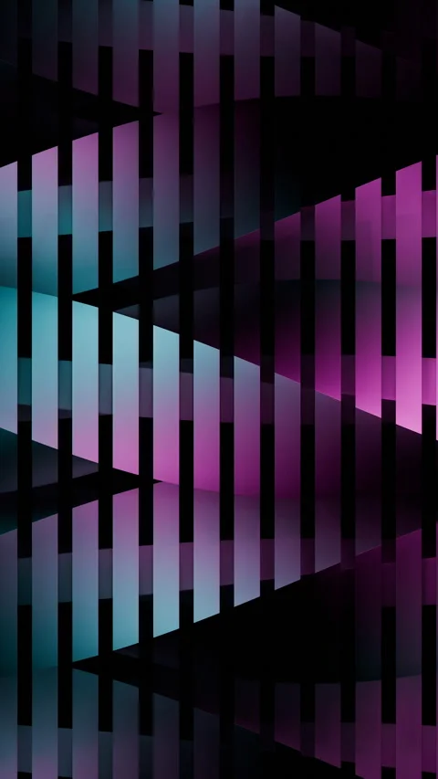 Abstract geometric pattern with moving bars Stock Footage 319409237