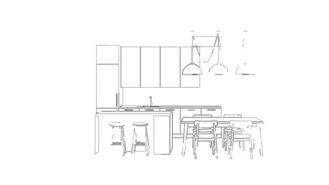 Abstract Geometric Pattern with Moving Circles and Lines Stock Footage 330920115