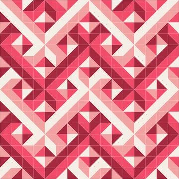 Abstract geometric pattern, multilayers mesh, red color seamless illustrati.. Stock Illustration
