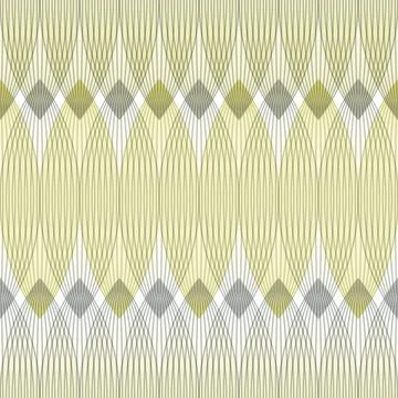 Abstract geometric pattern with multiple lines, yellow and grey colors. 스톡 일러스트