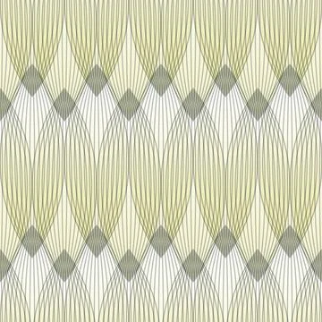 Abstract geometric pattern with multiple lines, yellow and grey colors. Stock Illustration