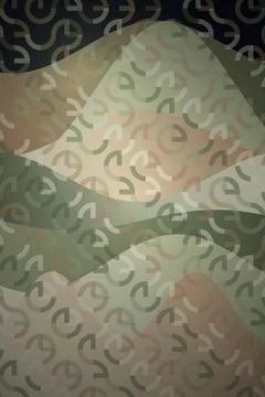 Abstract Geometric Pattern in Muted Tones Stock Illustration