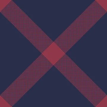 Abstract geometric pattern.  Navy blue and burgundy red crisscross design wit 스톡 일러스트