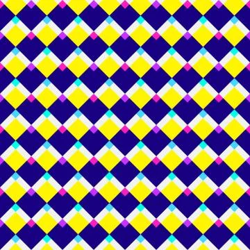 Abstract geometric pattern, neon colors Stock Illustration
