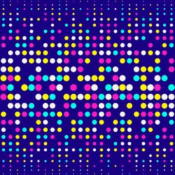 Abstract geometric pattern, neon colors Stock Illustration