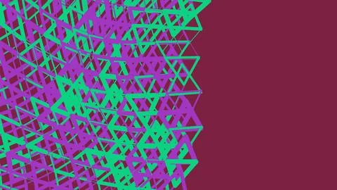 Abstract geometric pattern with neon colors Stock Illustration