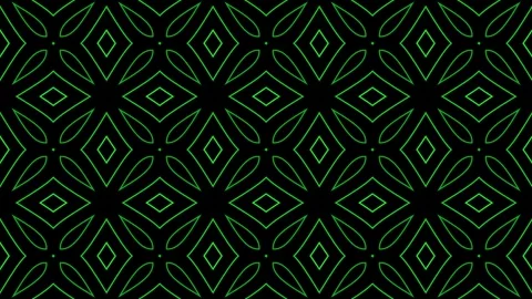 Abstract geometric pattern with neon green lines on a black background for .. Stock Footage 320104875