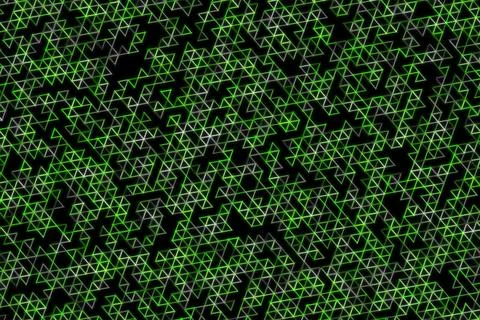 Abstract geometric pattern with neon green and black background Stockillustratie