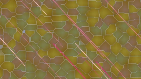 Abstract Geometric Pattern with Neon Lights. Stock Footage 329483050