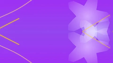 Abstract Geometric Pattern with Neon Lines on Purple Background Stock Footage 331722232