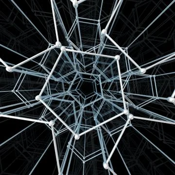 Abstract geometric pattern. Network connection Stock Illustration