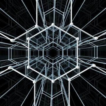Abstract geometric pattern. Network connection Illustrazione stock