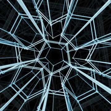 Abstract geometric pattern. Network connection Stockillustratie
