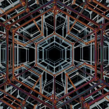 Abstract geometric pattern. Network connection Stock Illustration