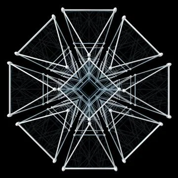 Abstract geometric pattern. Network connection Stock Illustration