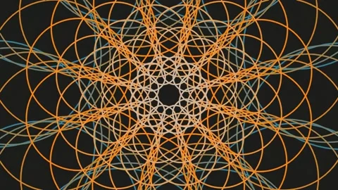 Abstract Geometric Pattern Network on Dark Background Stock Footage 340378159