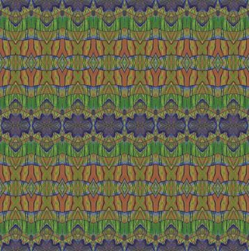 Abstract geometric pattern olive green brown purple blue Illustrazione stock