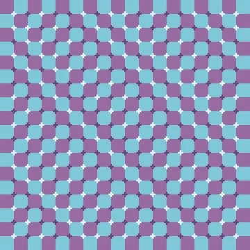 Abstract geometric pattern with optical illusion effect. Shapes and colors Stock Illustration