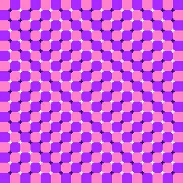 Abstract geometric pattern with optical illusion effect. Illustrazione stock