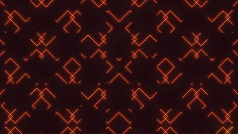 Abstract geometric pattern of orange and black lines Vídeos de archivo 278071643