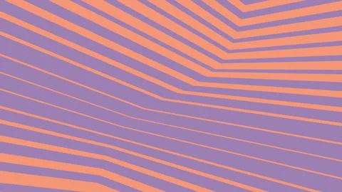 Abstract geometric pattern with orange and purple stripes Illustrazione stock