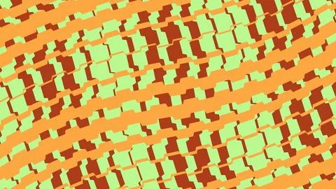 Abstract geometric pattern with orange and green shapes 스톡 일러스트