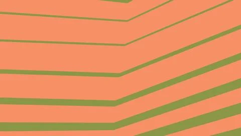 Abstract geometric pattern with orange and green stripes Stock Illustration