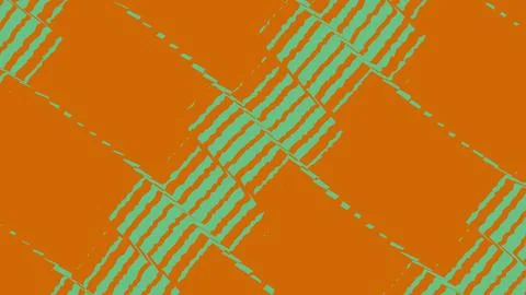 Abstract geometric pattern with orange and green lines イラスト素材