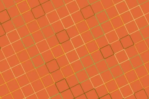 Abstract geometric pattern with orange and pink squares Stock Illustration