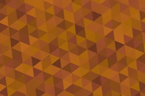 Abstract geometric pattern with orange and brown triangles Stockillustratie
