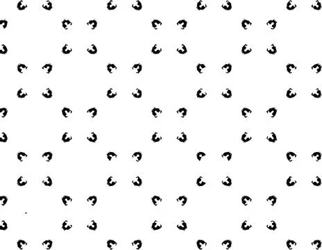 Abstract geometric pattern in ornamental style. Black and white color. Seamle Stock Illustration