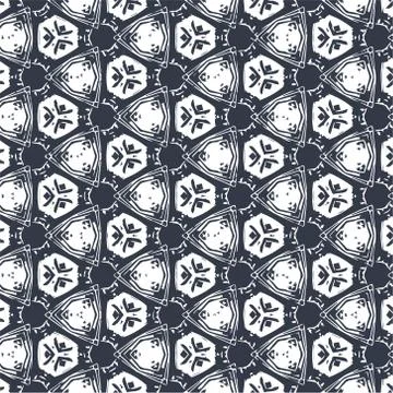 Abstract geometric pattern in ornamental style. Seamless texture. Desing Wall Stock Illustration
