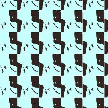 Abstract geometric pattern in ornamental style. Seamless texture. Desing Wall Stock Illustration