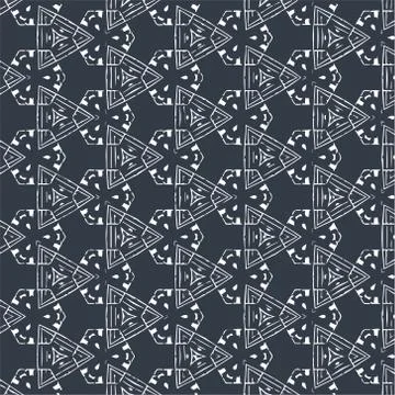 Abstract geometric pattern in ornamental style. Seamless texture. Desing Wall Stock Illustration