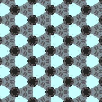 Abstract geometric pattern in ornamental style. Seamless texture. Desing Wall Illustrazione stock