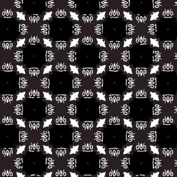 Abstract geometric pattern in ornamental style. Seamless texture. Desing Wall Stock Illustration