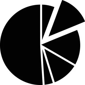 Abstract geometric pattern of overlapping black and white shapes Illustrazione stock