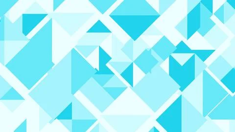 Abstract geometric pattern with overlapping blue triangles and diamonds in va Illustration